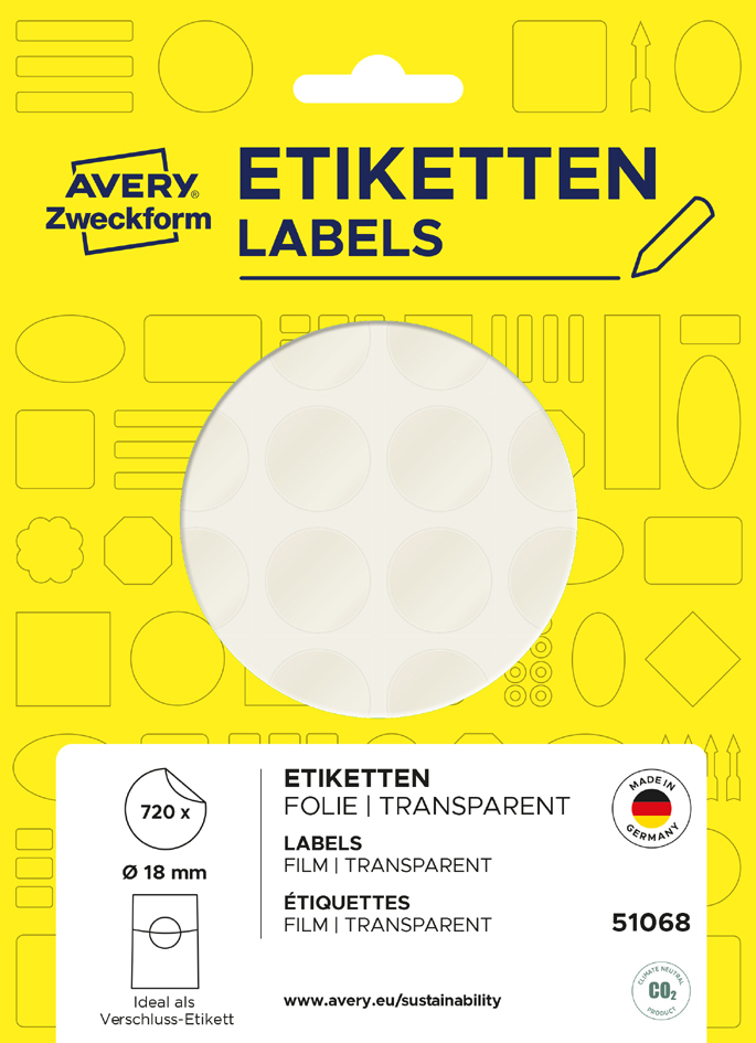 Etiquettes de fermeture