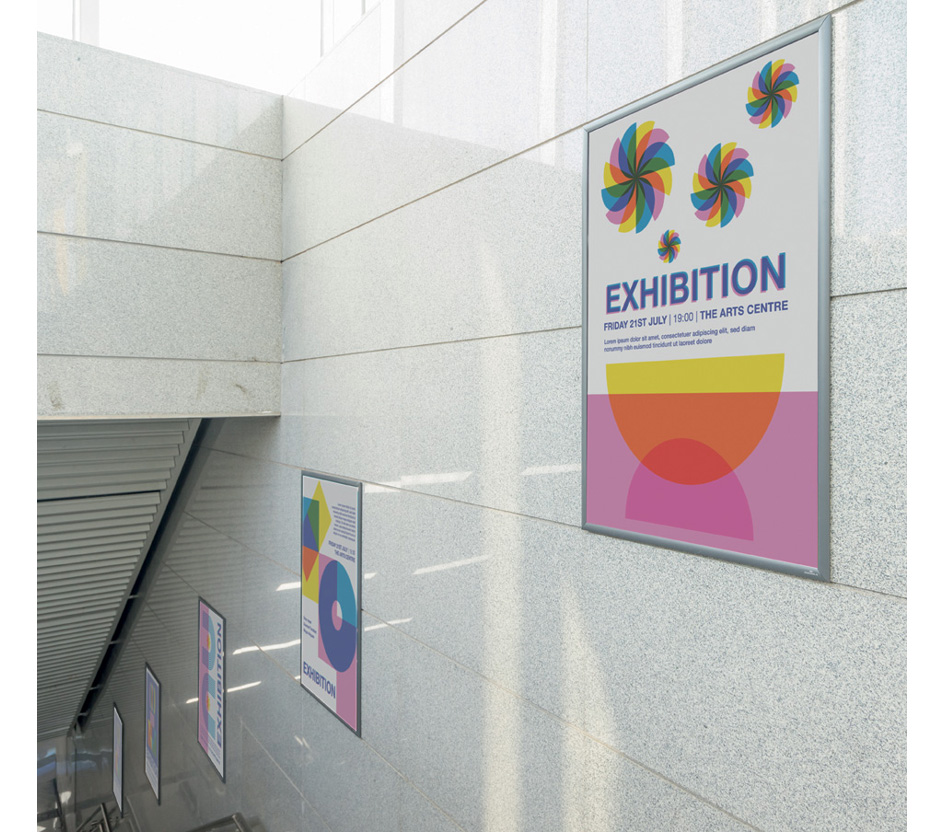 DURABLE Cadre porte-affiche, A1, profil 25 mm, aluminium