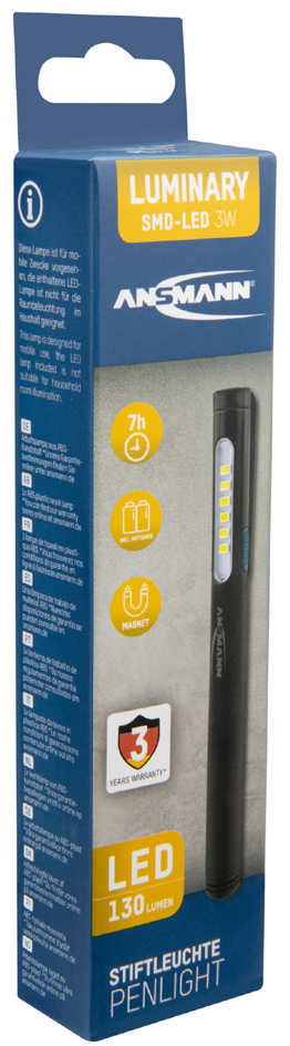 Lampe stylo professionelle à LED  PL130B, emballage