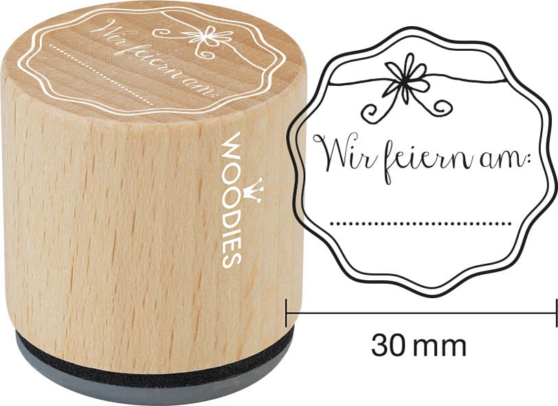 COLOP Tampon à motif Woodies 'Save The date' Save the date