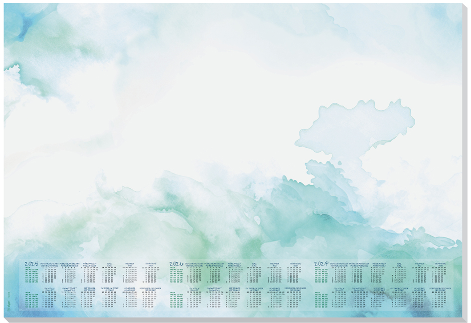 sigel Sous-mains bloc papier 'Watercolor Sea', 595 x 410 mm