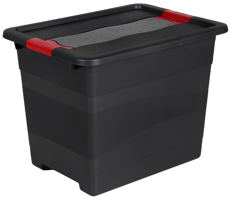 keeeper Boîte de rangement 'eckhart', 24 L, graphite/rouge