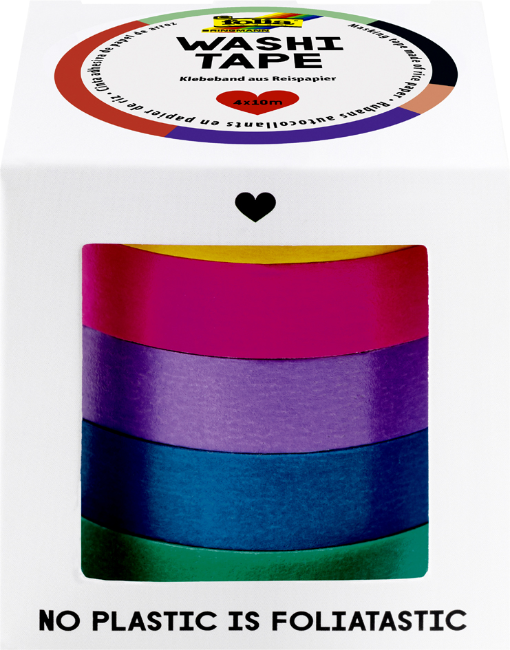 folia Ruban adhésif décoratif Washi-Tape UNI BASIC, kit de 5