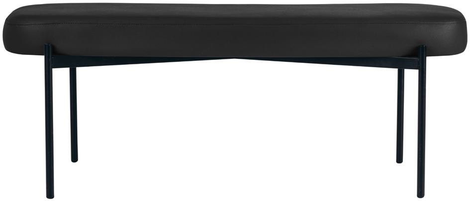 PAPERFLOW Banc oval GAIA, taille L, habillage similicuir