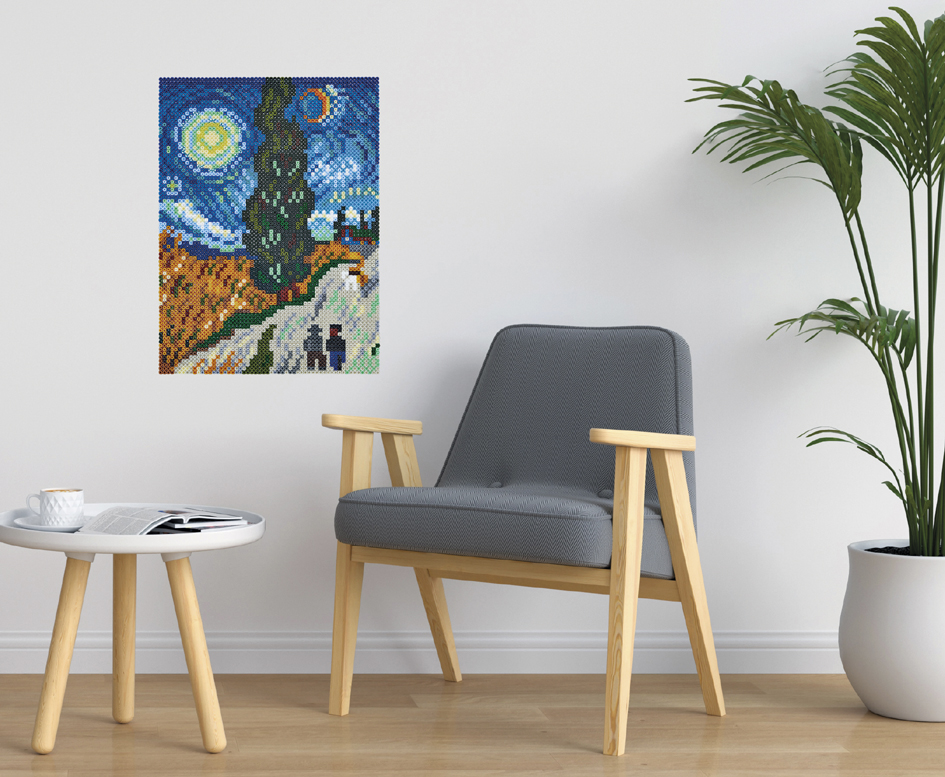 Visuel de référence : Perles à repasser Art "Van Gogh"