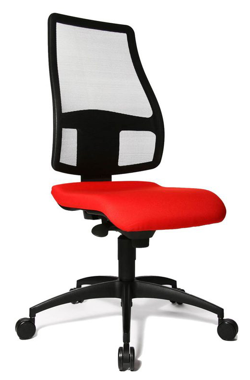 Fauteuil de bureau "Synchro Net", rouge