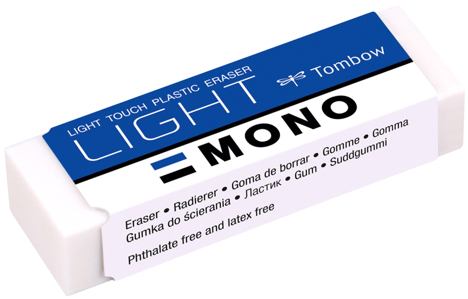 Tombow Gomme en plastique 'MONO light', blanc