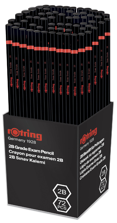 rotring Crayon à papier BLACK EXAM, dans un pot de 72