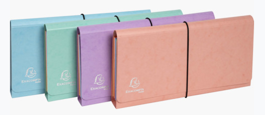 EXACOMPTA Pochette trieur Aquarel, 6 compartiments, assorti