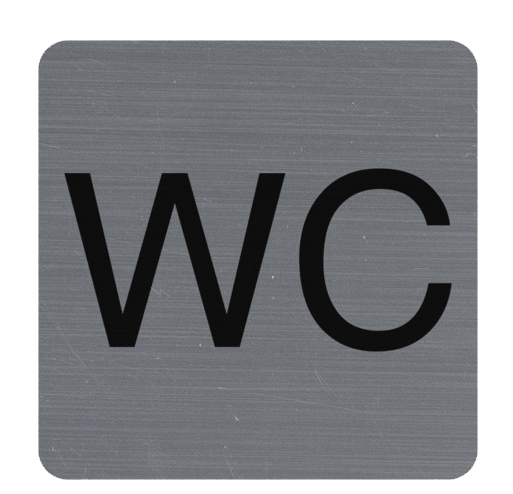 EXACOMPTA Plaque de signalisation 'WC'