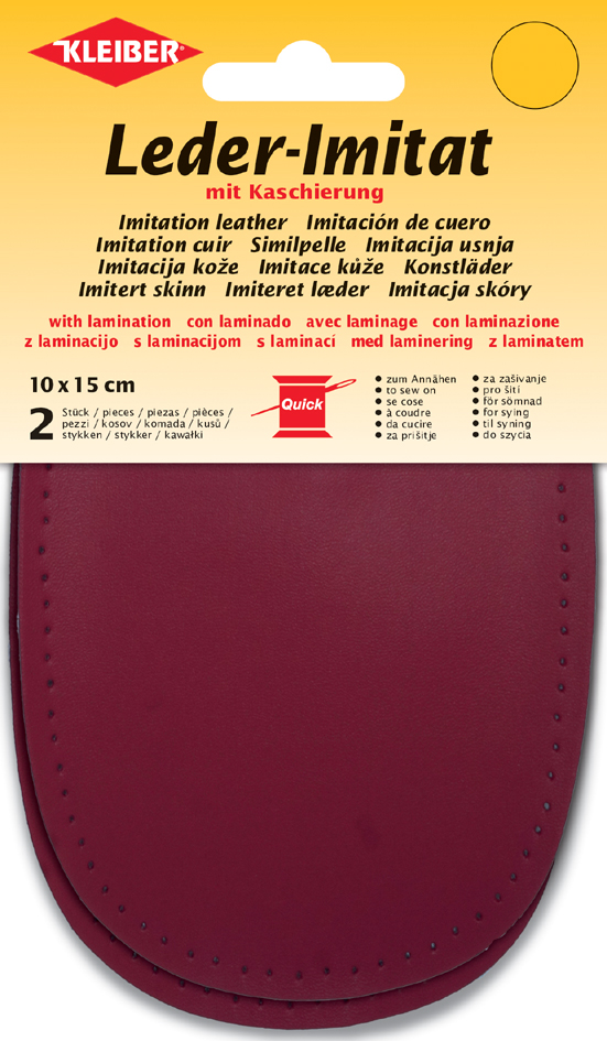 KLEIBER Patch imitation cuir avec doublure, bordeaux