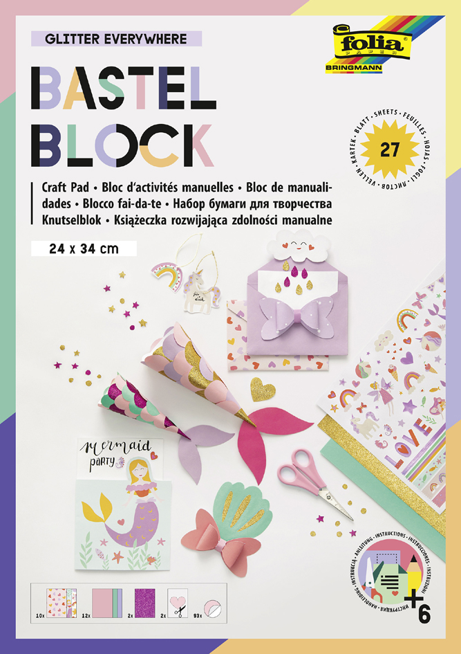 folia Bloc d'activités manuelles 'Glitter Everywhere'