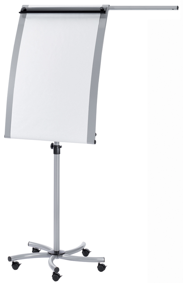 FRANKEN Chevalet de conférence PRO Mobil Paper Roll, argent