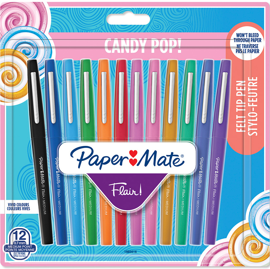 Paper:Mate Stylo feutre Flair 'Candy Pop', étui de 12