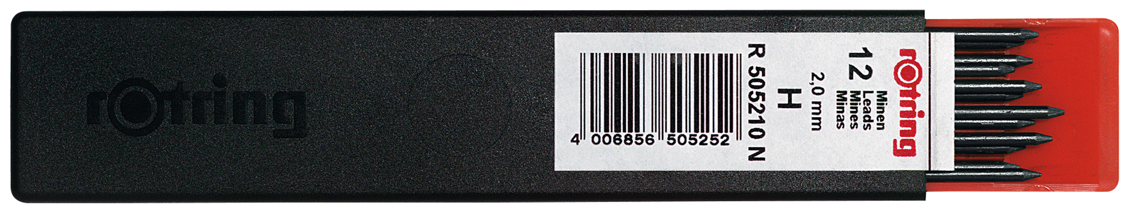 rotring Mines pour porte-mines 2,0 mm, dureté: HB