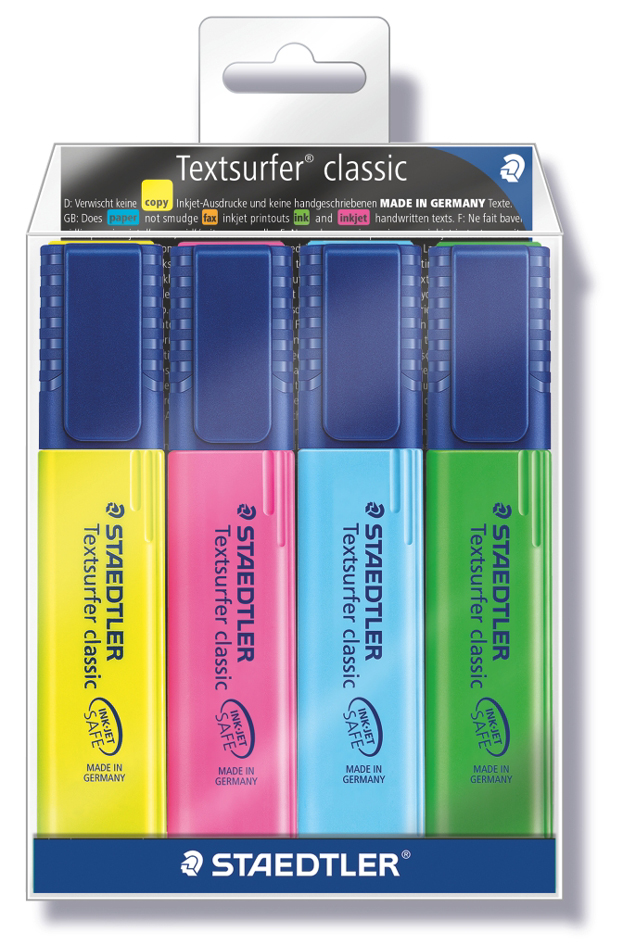 STAEDTLER Surligneur 'Textsurfer Classic', étui de 4