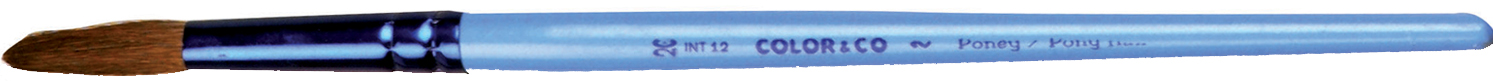LEFRANC BOURGEOIS Pinceau poney rond, N.20, corps en bois