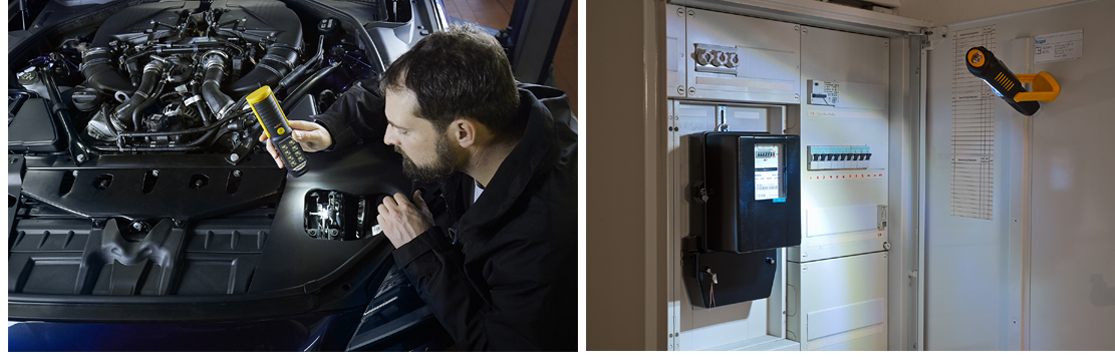 Visuel de référence: utilisationd de la lampe d'inspection universelle LED HL DB 81 M1H1