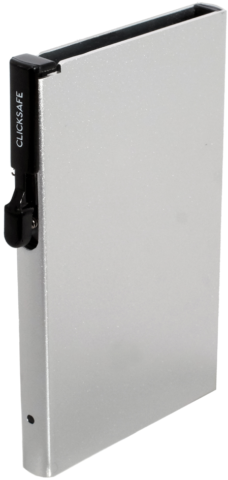 CLICKSAFE Porte-cartes SLIM, argent