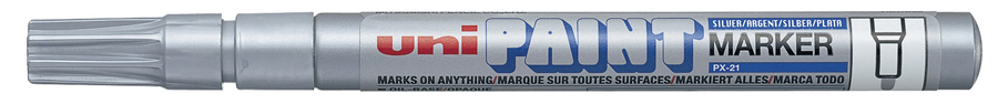 uni-ball Marqueur permanent PAINT PX21, argent