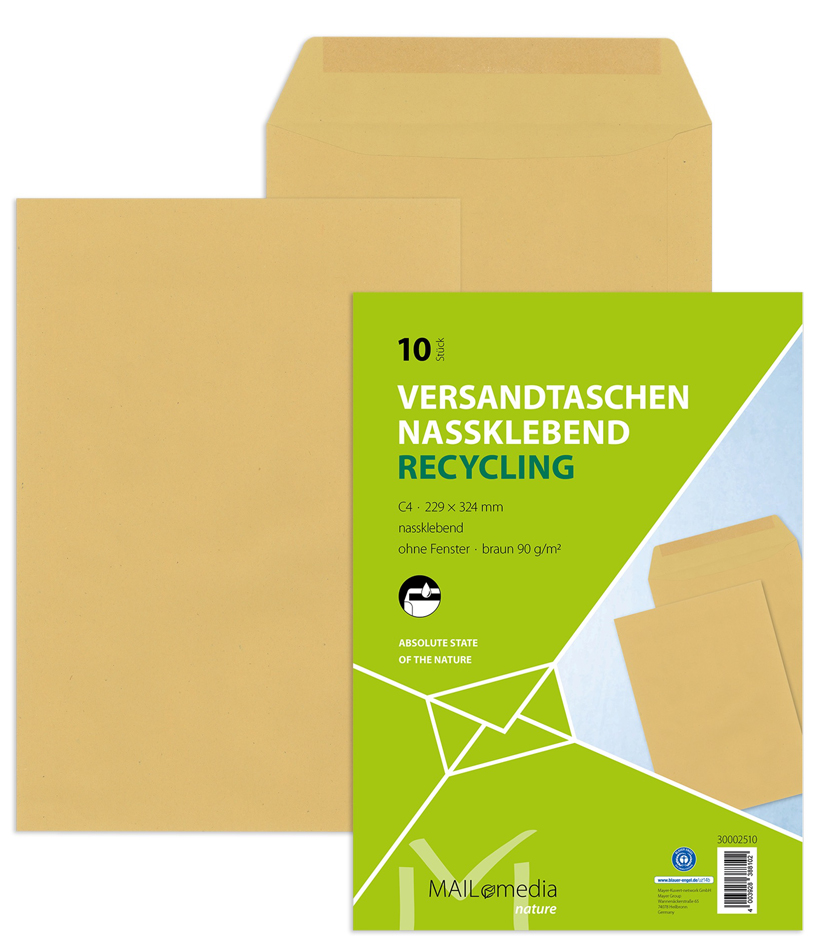 MAILmedia pochettes d'expédition, B5, kraft marron