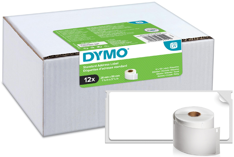 DYMO Etiquette d'adresse standard LabelWriter, 89 x 28 mm