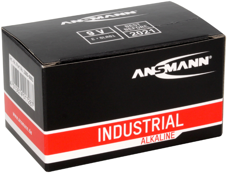 ANSMANN Pile alcaline 'Industrial', E-bloc, pack de 10