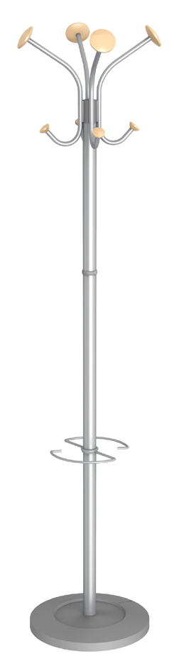 ALBA Portemanteau 'VIENA', (H)1.770 mm, gris argenté