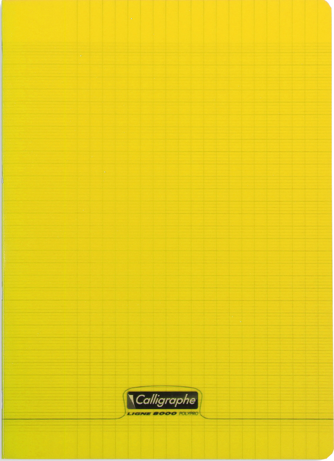 Visuel de référence: Cahier piqûre polypro, jaune