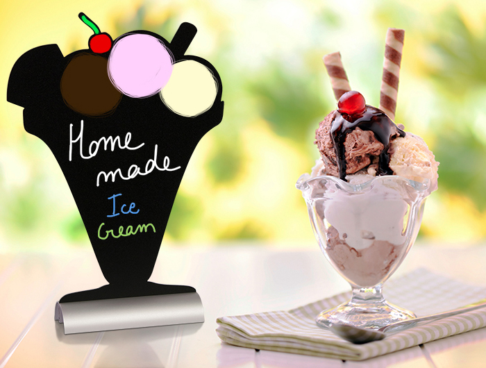 Securit Ardoise de table SILHOUETTE 'Glace'