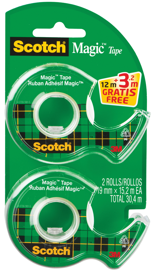 Scotch Dévidoir à main Magic, équipé, transparent
