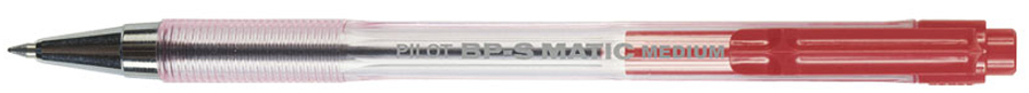 PILOT Stylo à bille rétractable BPS-Matic Medium, rouge