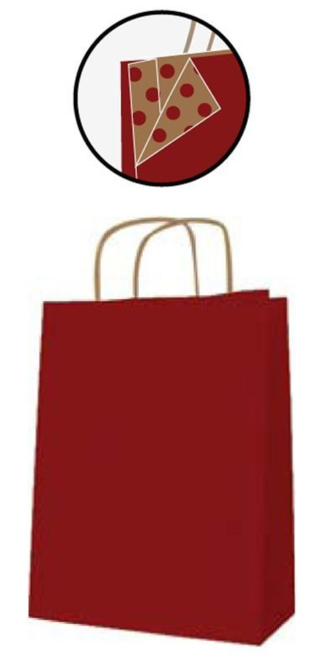 APLI Sac en papier, en kraft, moyen, noir