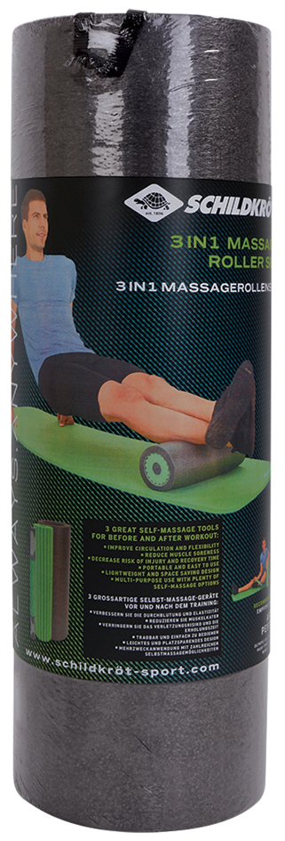 Rouleau de massage et de fascia 3 en 1, emballage
