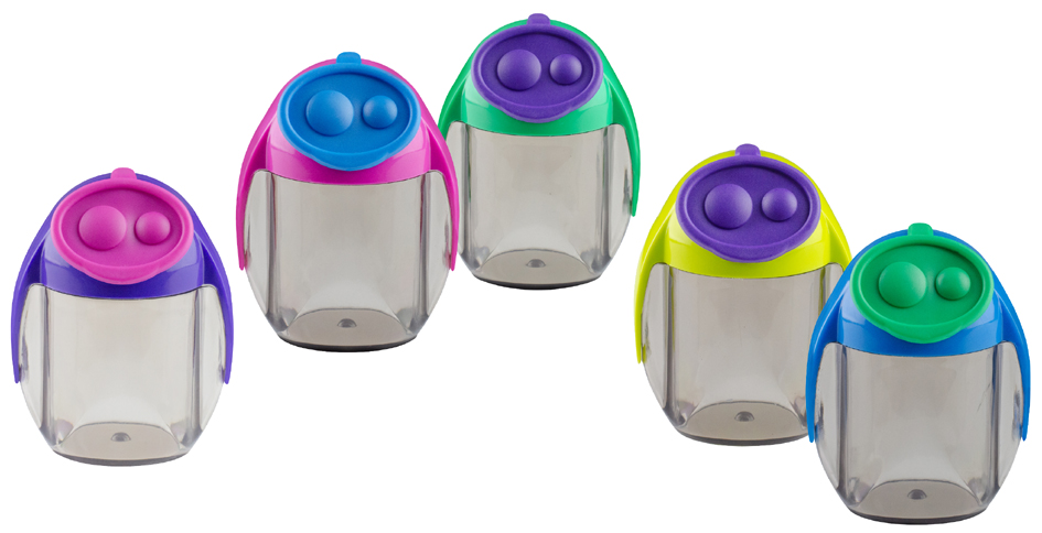 Kores Taille-crayon double 'MIGOO', forme ronde, assorti