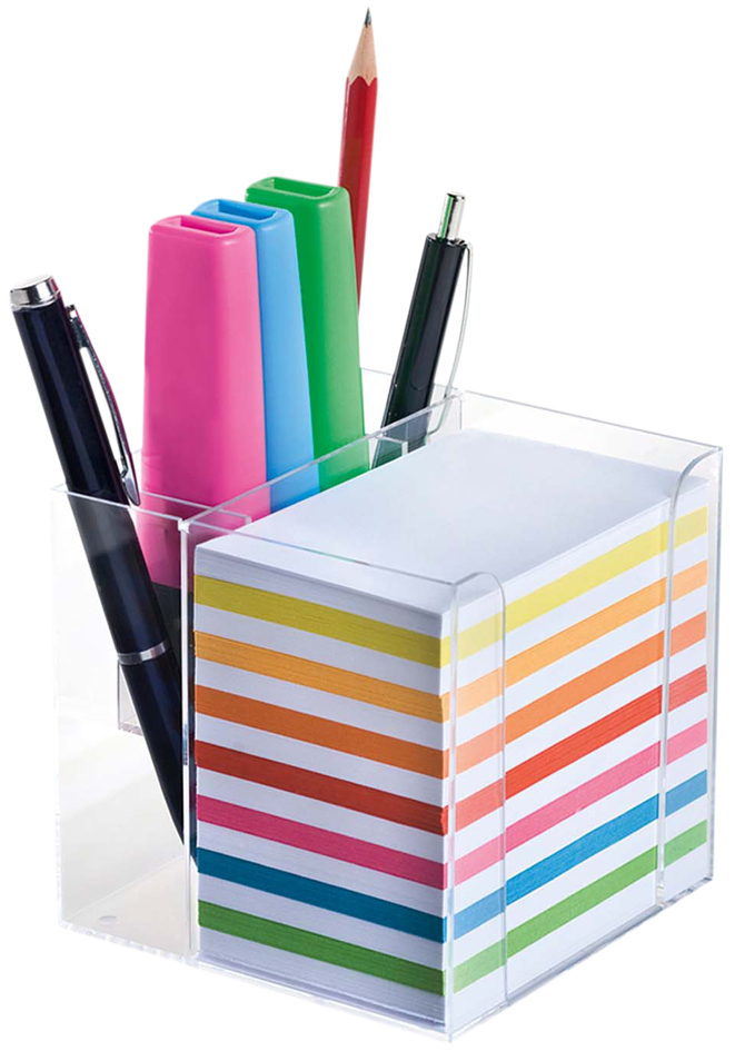 WEDO Bloc cube, 50x90 mm, blanc / coloré, 700 feuilles