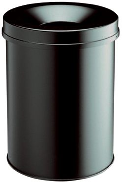 DURABLE Corbeille à papier SAFE ROND 65, 60 litres, noir