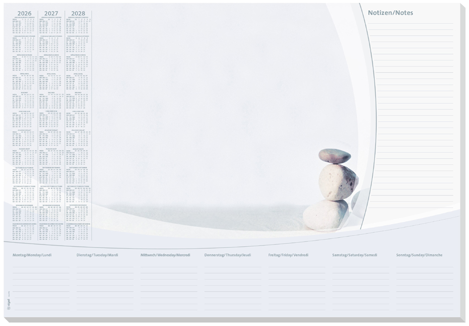 sigel Sous-main bloc papier 'Harmony', 590 x 410 mm