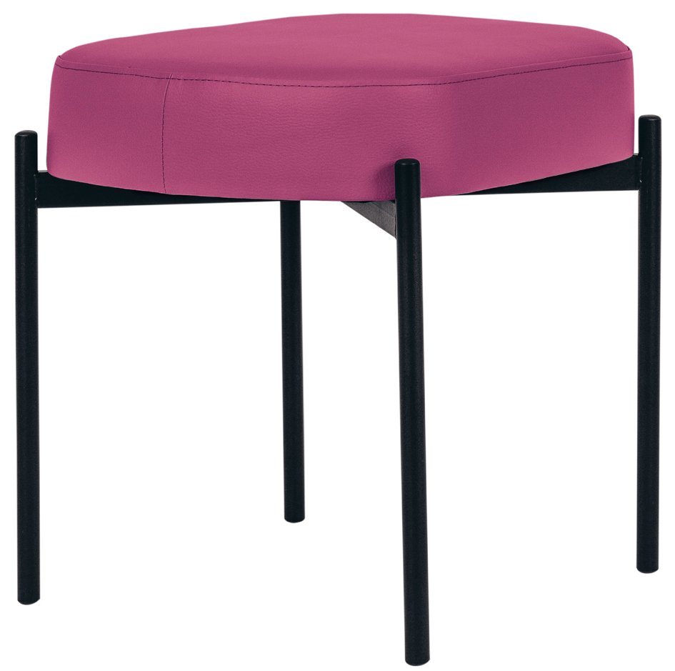 PAPERFLOW Banc oval GAIA, taille S, habillage similicuir