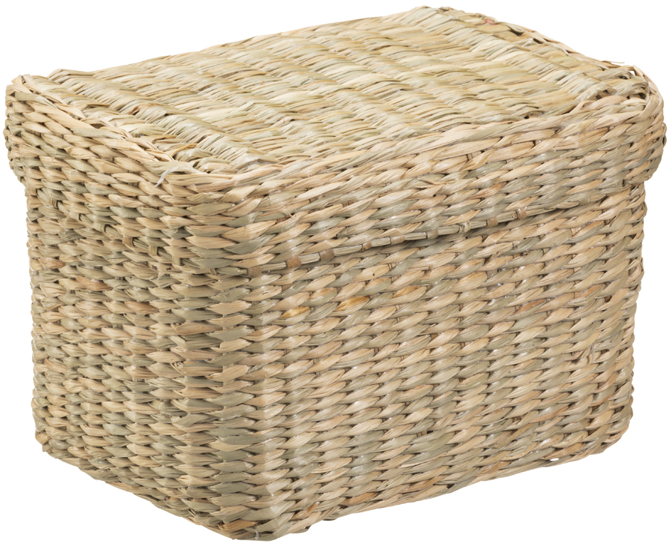 Corbeilles de rangement, naturel, carré
