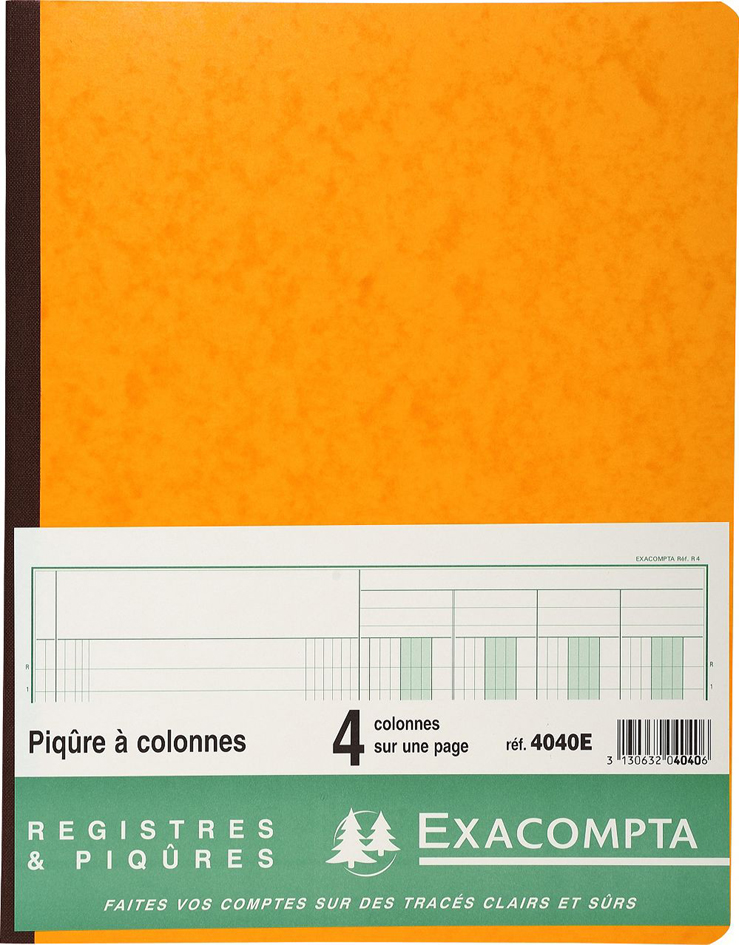 EXACOMPTA Piqûre à colonnes, 13 colonnes, 33 lignes