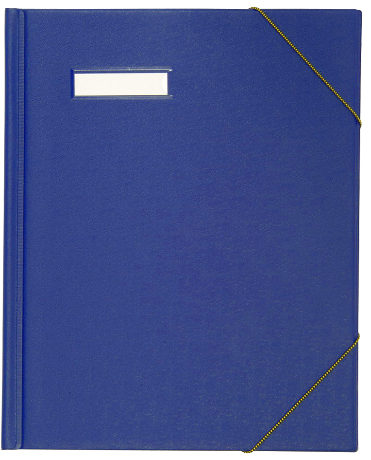 ELBA Chemise à courrier A4 en PVC, avec élastiques, bleu
