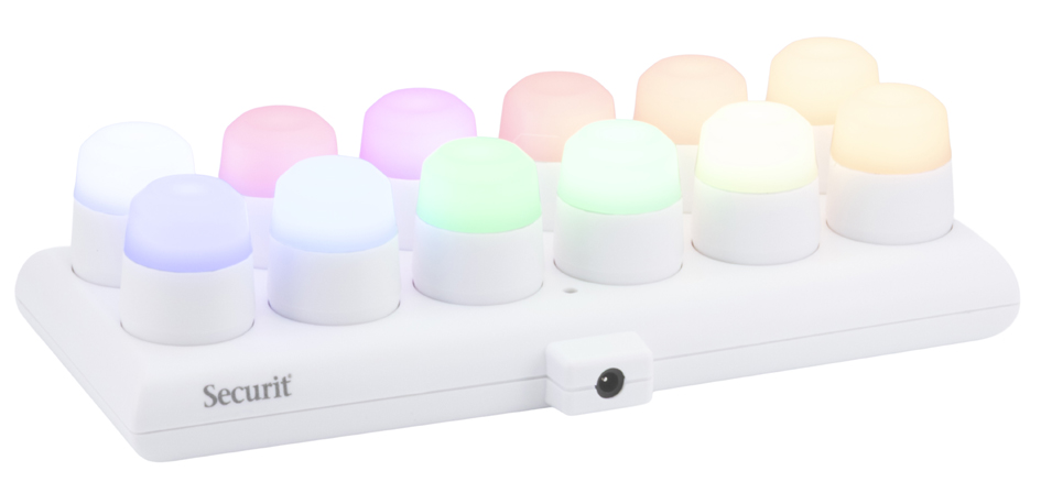 Set de bougies LED rechargeables AMSTERDAM - couleurs RVB