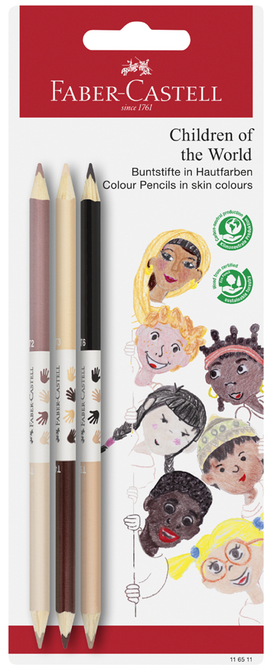 Sets de crayons de couleur, bicolore
