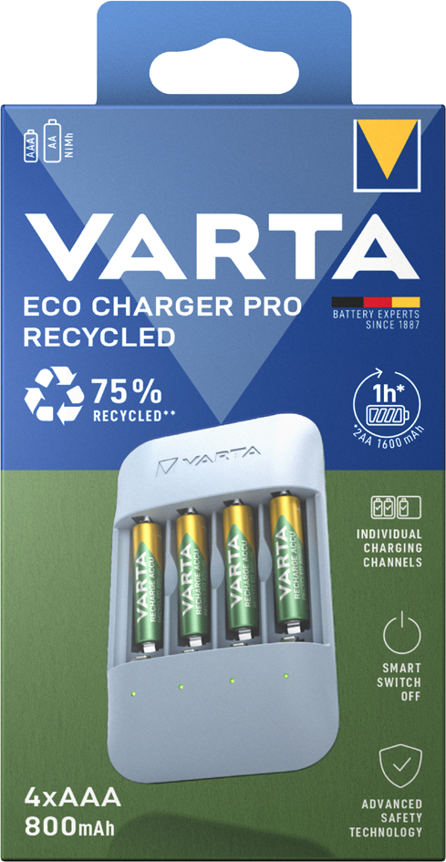 Chargeur de table Eco Charger Pro Recycled, emballage