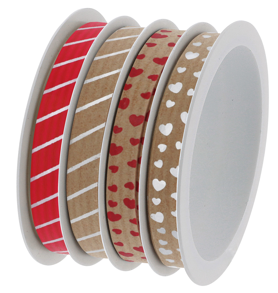 SUSY CARD Ruban bolduc multibobine 'Malta-Mix rouge'