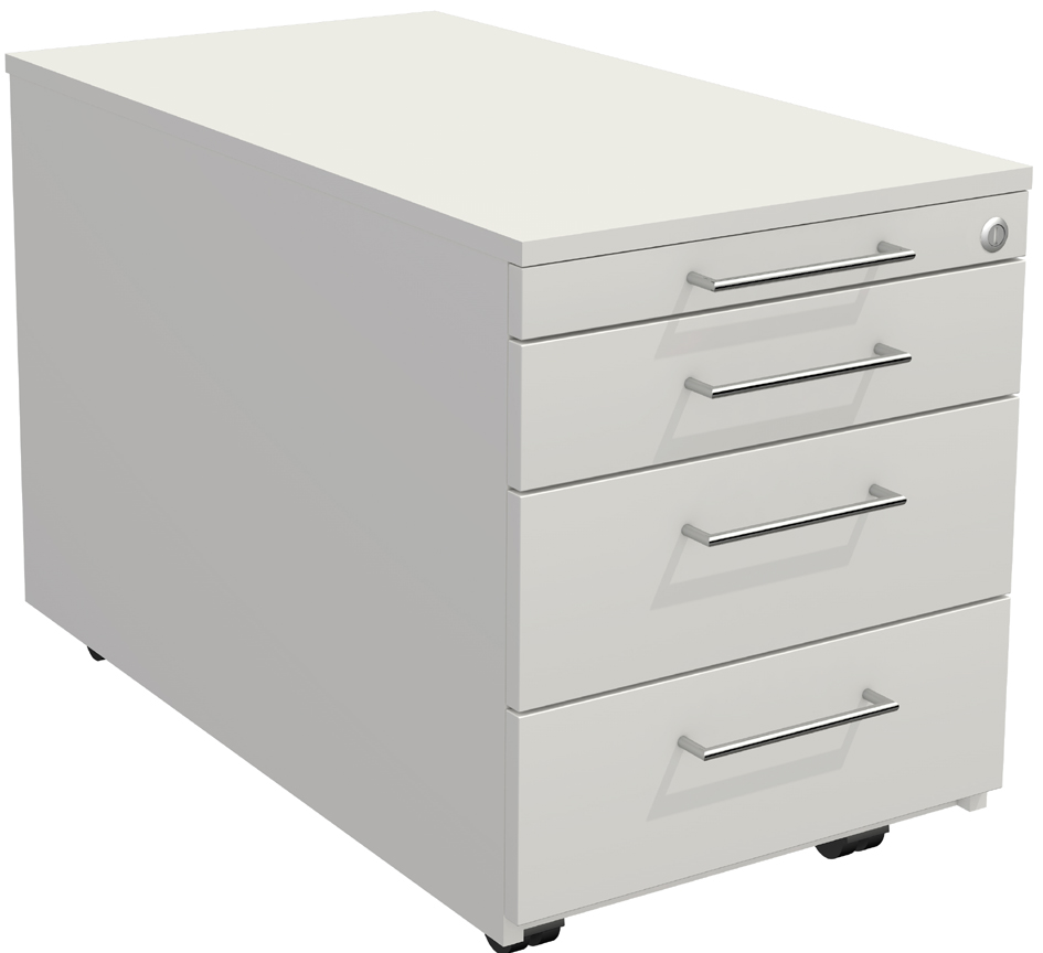 kerkmann Caisson mobile ARTLINE, 3 tiroirs, blanc