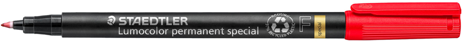 STAEDTLER Marqueur permanent 319F Lumocolor spécial, rouge