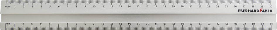 EBERHARD FABER Règle en métal, en aluminium, 300 mm