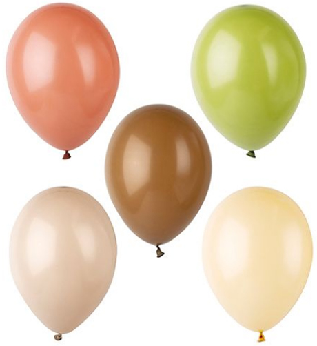 PAPSTAR Ballon de baudruche 'Naturals', couleurs assorties